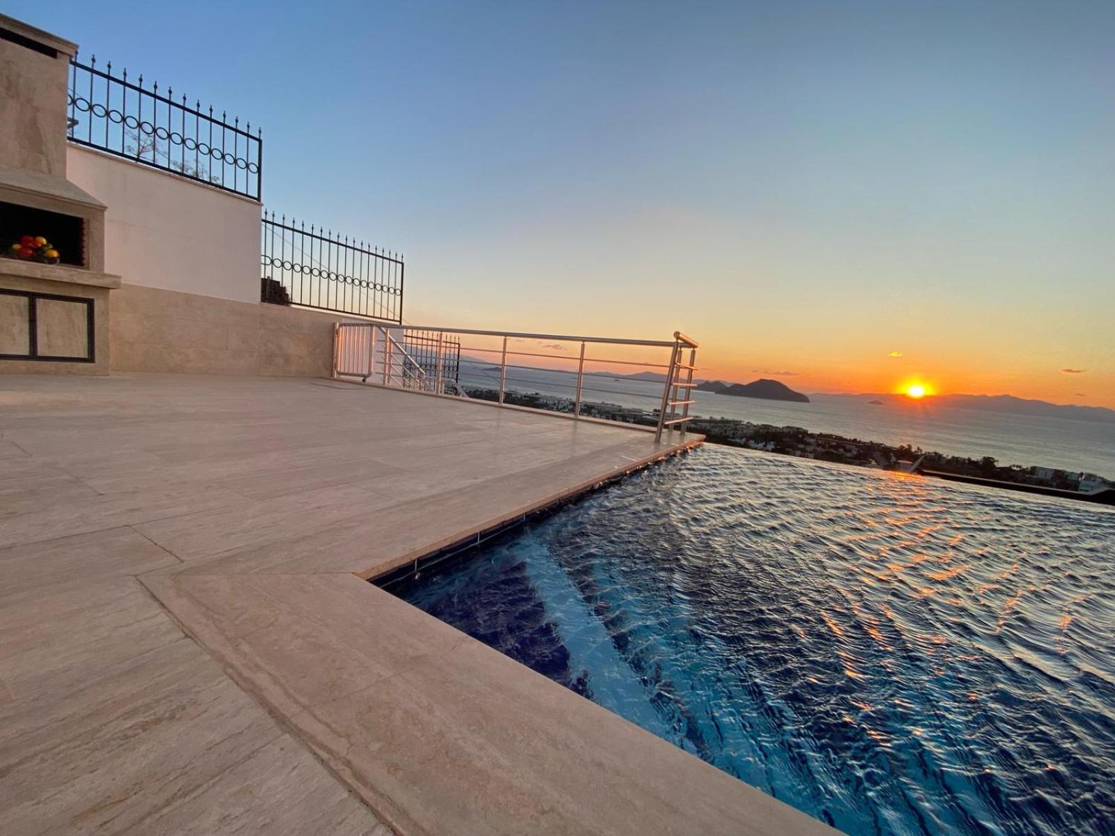 Bodrum Eason Villa & House 350M2 Full Sea View With Private Infinity Pool Esterno foto