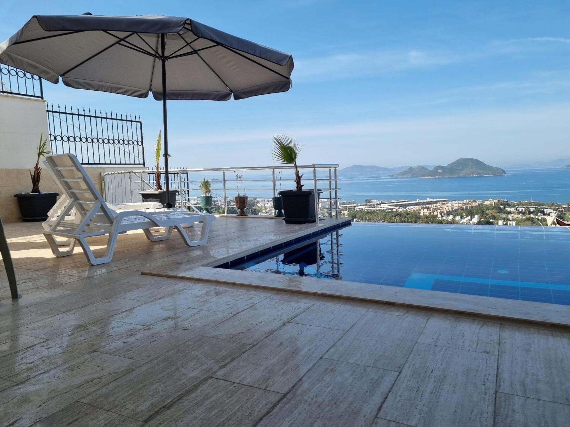 Bodrum Eason Villa & House 350M2 Full Sea View With Private Infinity Pool Esterno foto